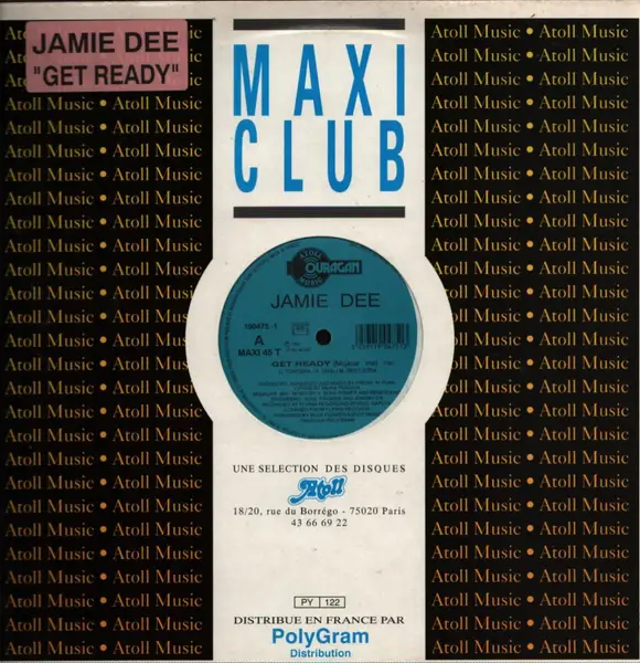 JAMIE DEE - Get Ready - Disque Maxi x 1