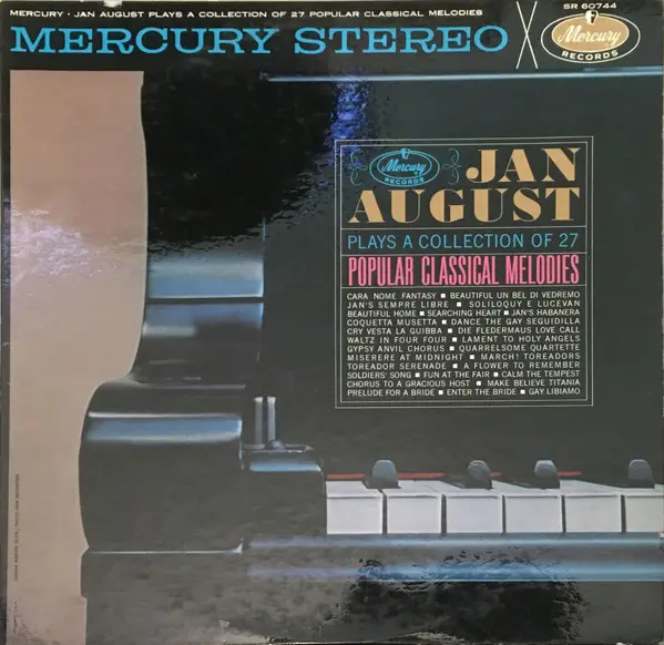 JAN AUGUST - Jan August Plays A Collection Of 27 Popular Classical Melodies - LP