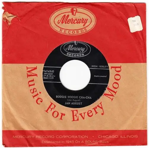 JAN AUGUST - Boogie Woogie Cha-Cha / Jealous - 7inch x 1