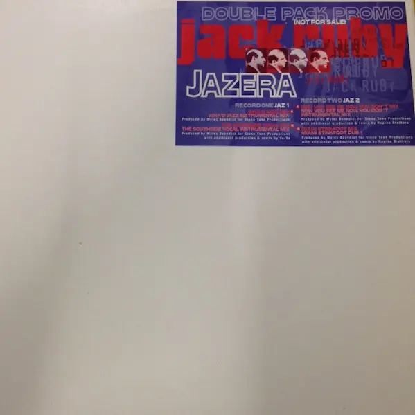 JAZERA - Jack Ruby - Double Pack Promo - Disque Maxi x 2