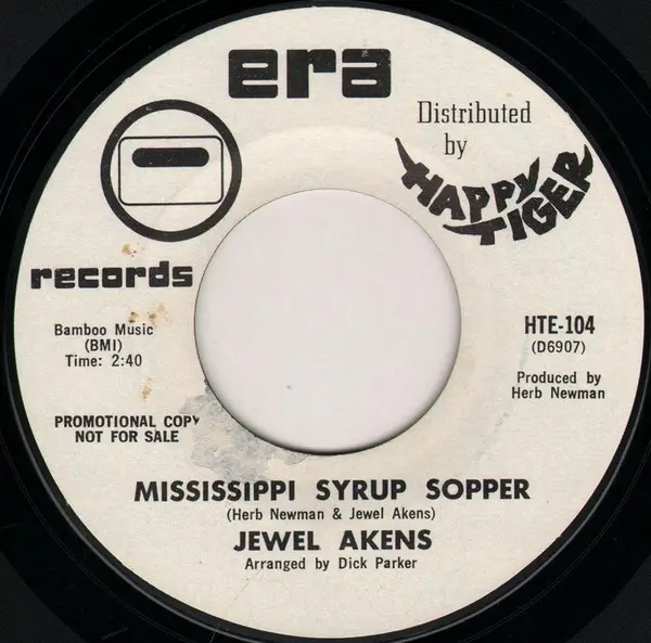 JEWEL AKENS - Mississippi Syrup Sopper / Buenos Aires - Disque 45T x 1