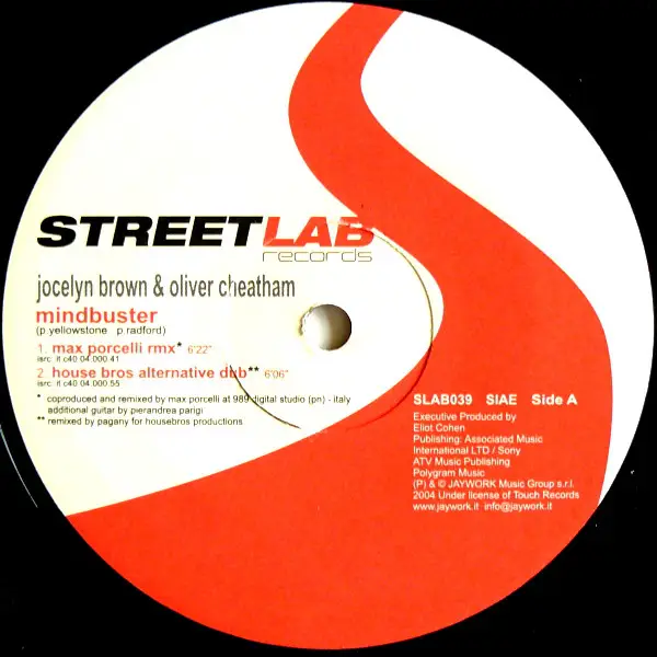 JOCELYN BROWN & OLIVER CHEATHAM - Mindbuster - Disque Maxi x 1