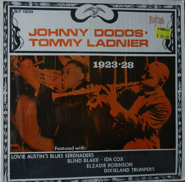 JOHNNY DODDS  TOMMY LADNIER FEATURED WITH LOVIE AUSTIN'S BLUES SERENADERS , BLIND BLAKE , IDA COX - 192328 - Disque 33T