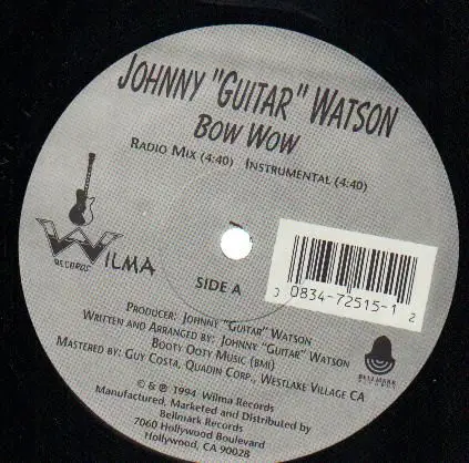 JOHNNY GUITAR WATSON - Bow Wow (STILL SEALED) - Disque Maxi x 1