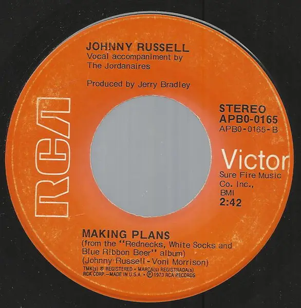 Johnny Russell Vocal Accompaniment By The Jordanaires Making Plans