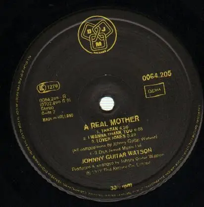 JOHNNY GUITAR WATSON - A Real Mother (NO COVER) - Disque 33T