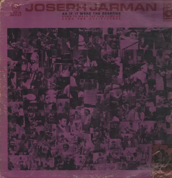 JOSEPH JARMAN - As If It Were The Seasons (1ST PRESS W/ 7 WEST GRAND ADDRESS) - Disque 33T