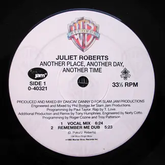 JULIET ROBERTS - Another Place, Another Day, Another Time - 12 inch x 1