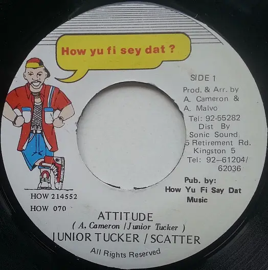 JUNIOR TUCKER / SCATTER - Attitude - 7inch x 1