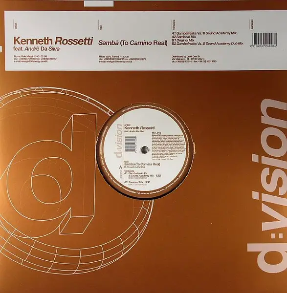 KENNETH ROSSETTI FEAT. ANDRÉ DA SILVA - Sambà - 12 inch x 1