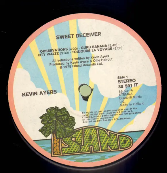 KEVIN AYERS - Sweet Deceiver (NO ORIGINAL COVER) - Disque 33T