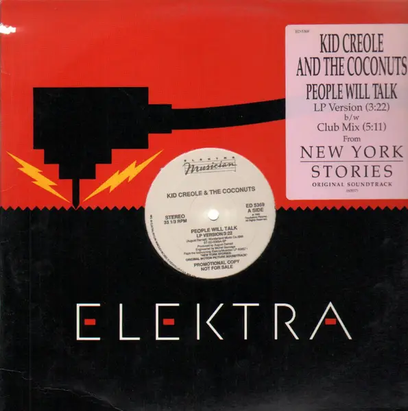 KID CREOLE AND THE COCONUTS - People Will Talk - Disque Maxi 45T