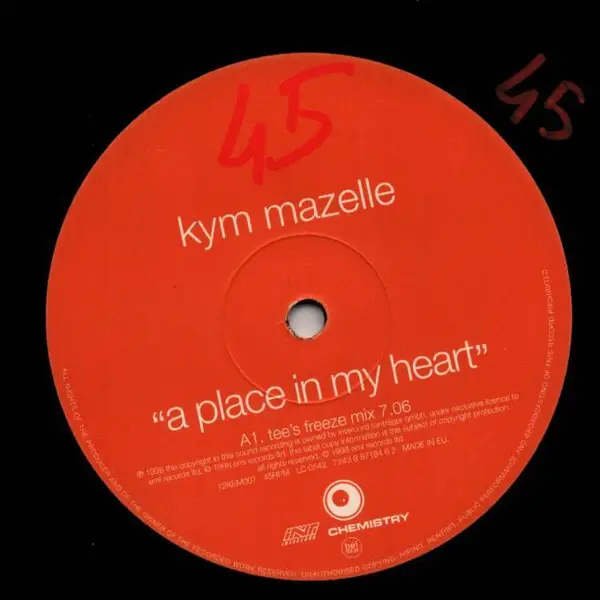 KYM MAZELLE - A Place In My Heart - Disque Maxi x 1
