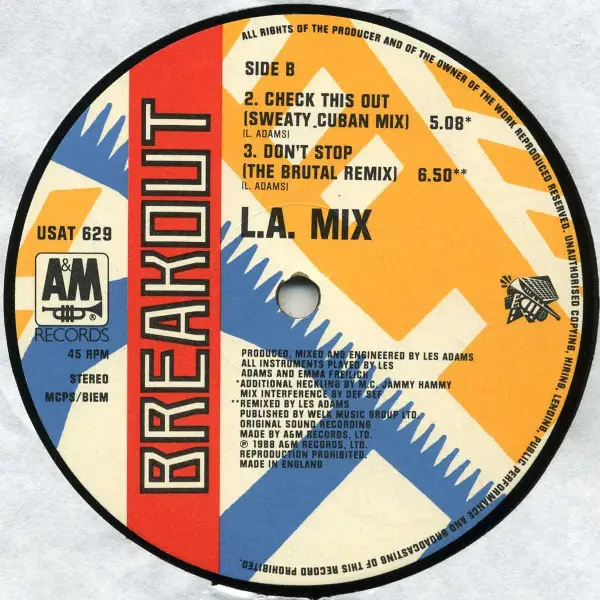 L.A. MIX - Check This Out (COLOURED LABELS) - 12 inch x 1