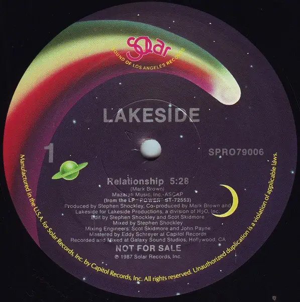 LAKESIDE - Relationship - Disque Maxi x 1