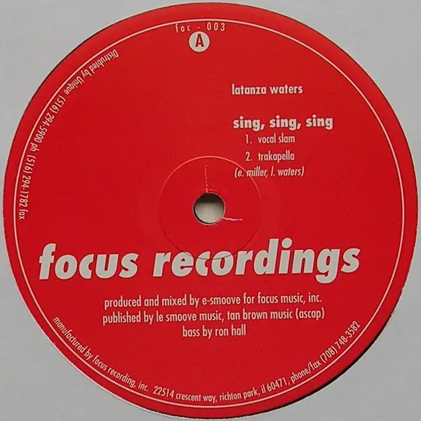LATANZA WATERS - Sing, Sing, Sing - 12 inch x 2