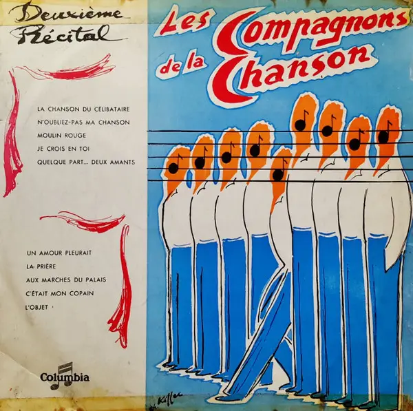 LES COMPAGNONS DE LA CHANSON - Deuxième Récital - Disque 25 cm