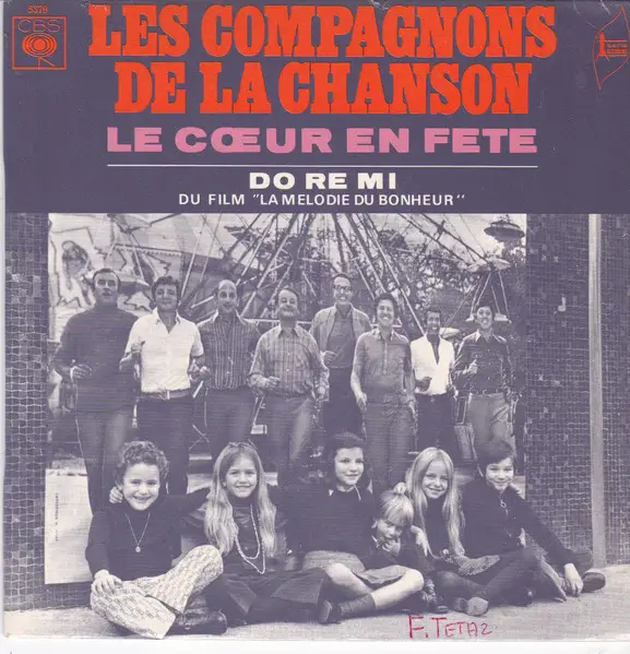 LES COMPAGNONS DE LA CHANSON - Le Cur En Fête - Disque 45T x 1