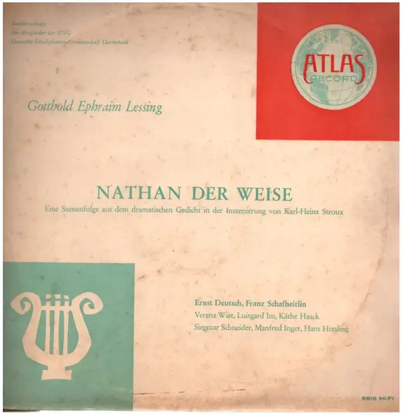 LESSING - Nathan der Weise - Disque Maxi x 1