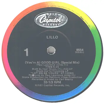 LILLO, LILLO THOMAS - (You're A) Good Girl - Disque Maxi x 1