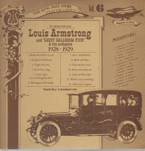 LOUIS ARMSTRONG AND HIS SAVOY BALLROOM FIVE & LOUIS ARMSTRONG AND HIS ORCHESTRA - St. James Infirmary 1928 -1929 - LP
