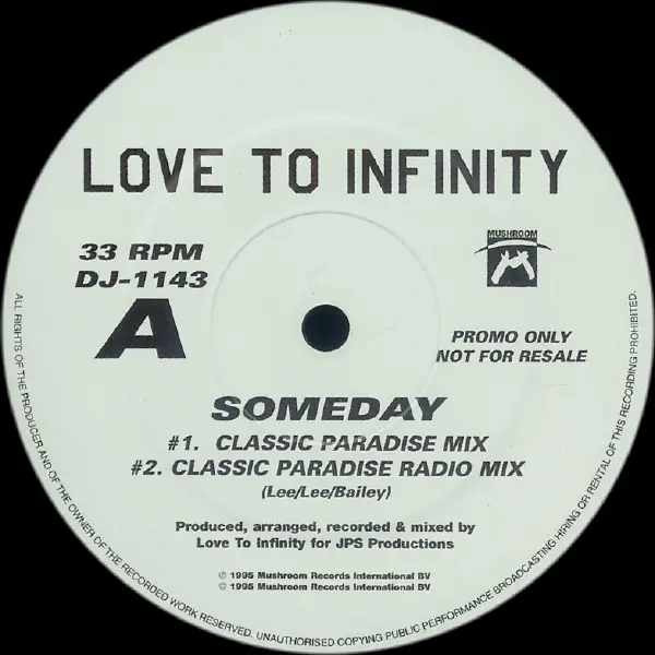 LOVE TO INFINITY - Someday - 12 inch x 2