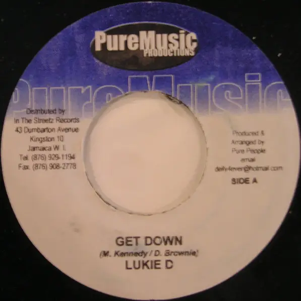 LUKIE D / RED RAT & ANTHONY RED ROSE - Get Down / Nuh Better Than You - Disque 45T x 1
