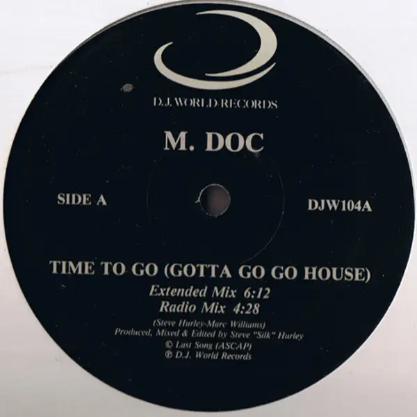 M. DOC - Time To Go (Gotta Go Go House) - Disque Maxi x 1