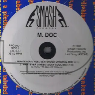 M. DOC - Whatever U Need - Disque Maxi x 1