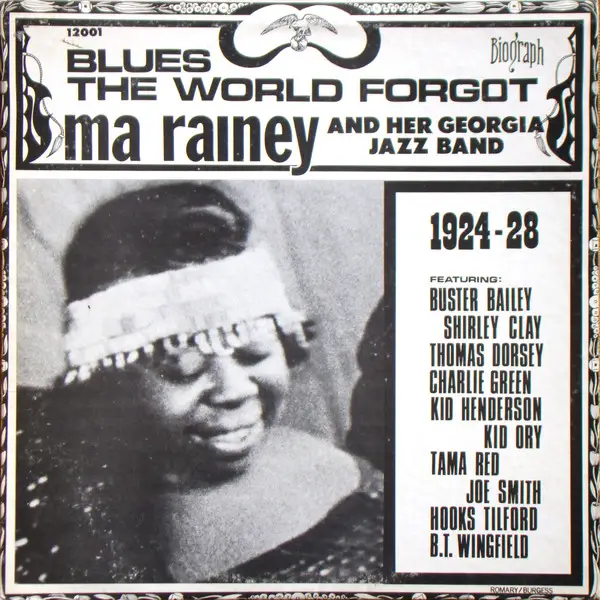 MA RAINEY AND HER GEORGIA BAND - Blues The World Forgot - Disque 33T