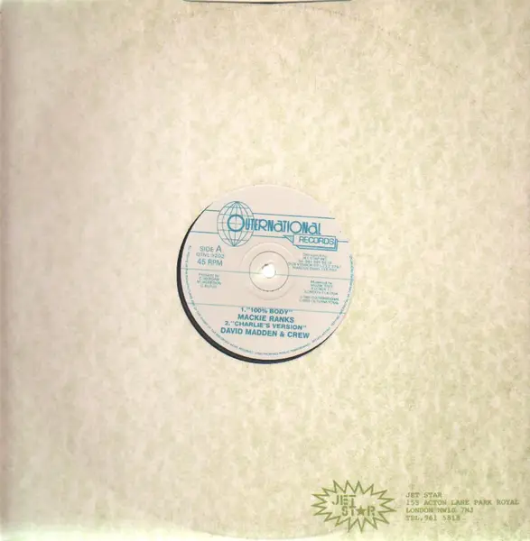 MACKIE RANKS / DAVID MADDEN / FIREHOUSE CREW - 100% Body / Come Here - 12 inch x 1