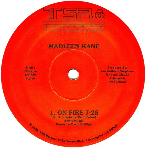 MADLEEN KANE - On Fire / Just For One Night - 12 inch x 1