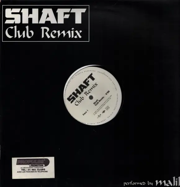 MALIK ADOUANE - Shaft - Club Remix (PROMO) - 12 inch x 1