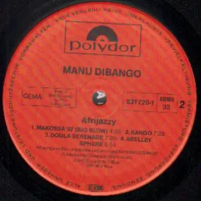 MANU DIBANGO - Afrijazzy - LP