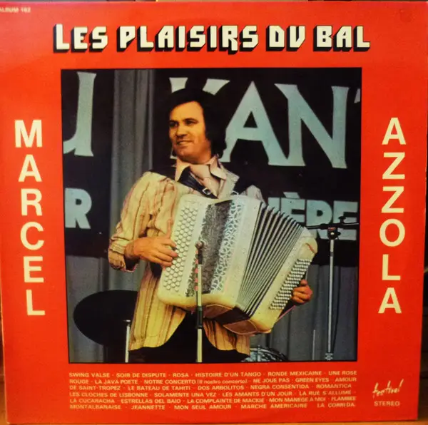 MARCEL AZZOLA - Les Plaisirs Du Bal - Disque 33T x 2