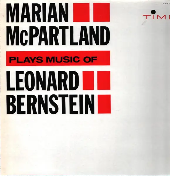 MARIAN MCPARTLAND - Plays Music Of Leonard Bernstein - Disque 33T
