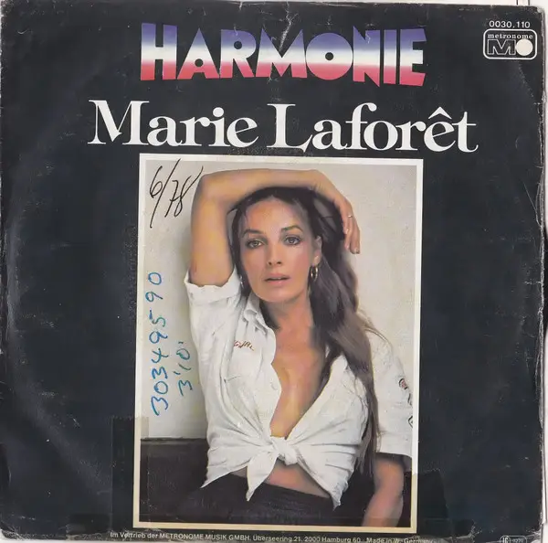 MARIE LAFORÊT - Harmonie - Disque 45T x 1