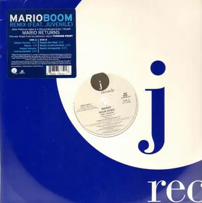 MARIO FEAT. JUVENILE (2) - Boom (Remix) - Disque Maxi 45T