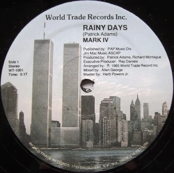 MARK IV - Rainy Days - Disque Maxi x 1