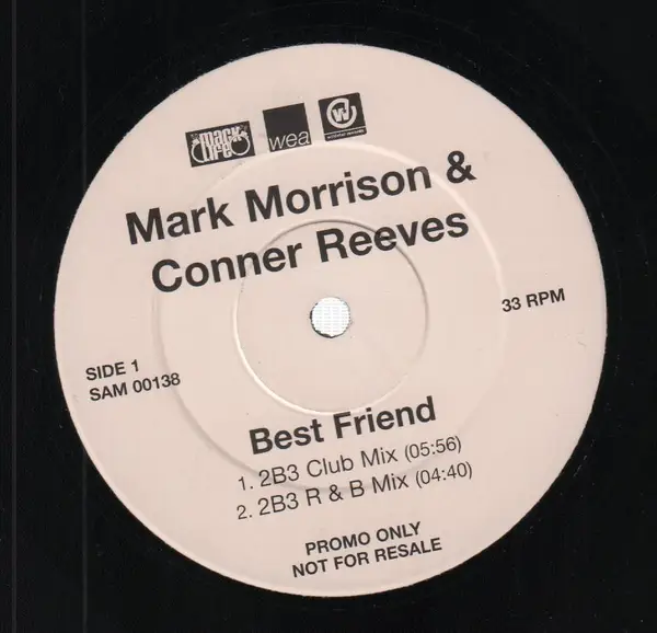 MARK MORRISON AND CONNER REEVES - Best Friend - Disque Maxi x 1