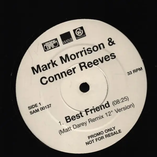 MARK MORRISON & CONNER REEVES - Best Friend (PROMO) - Disque 33T