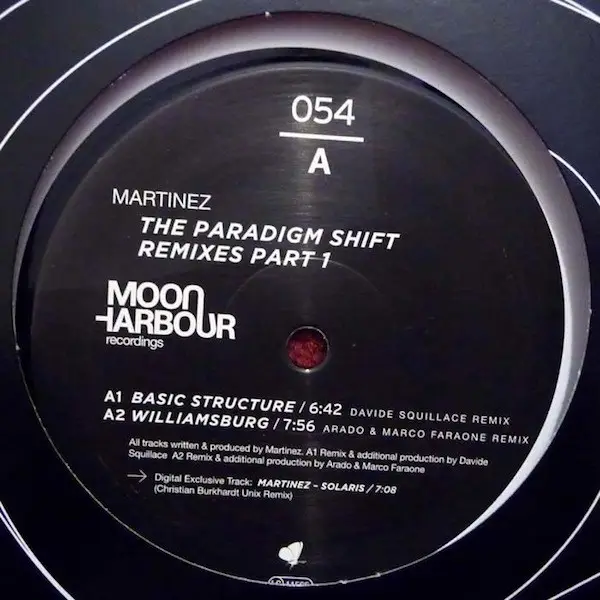 MARTINEZ - The Paradigm Shift (Remixes Part 1) - Disque Maxi x 1