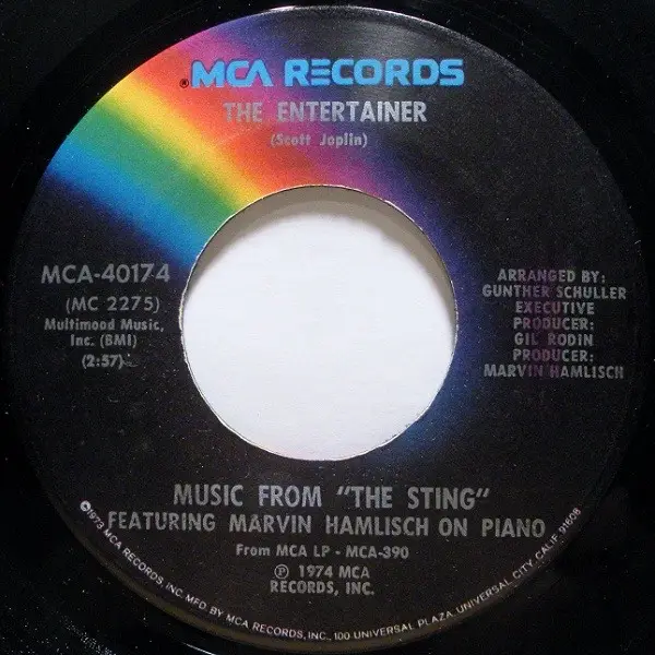 MARVIN HAMLISCH - Music From ''The Sting'' - Disque 45T x 1