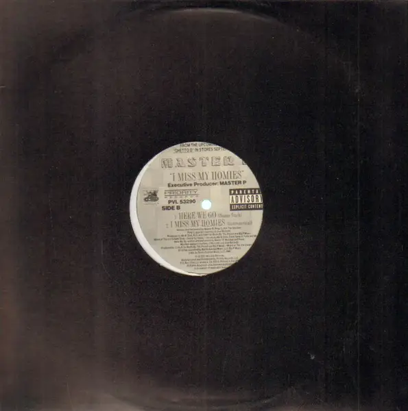 MASTER P - I Miss My Homies (GENERIC SLEEVE) - Disque Maxi x 1