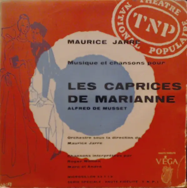 MAURICE JARRE - Les Caprices De Marianne - 7inch x 1