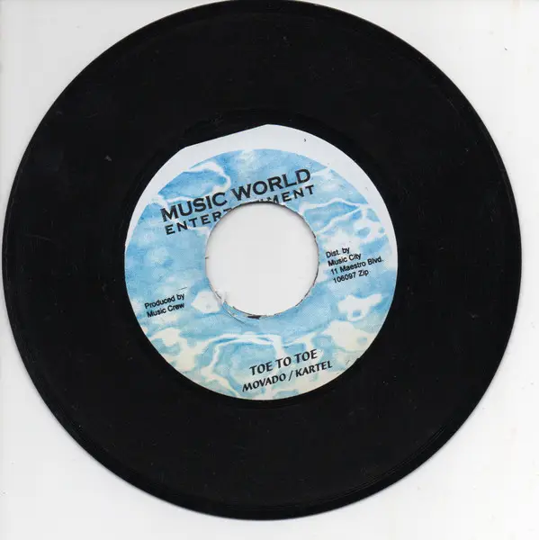 MAVADO / VYBZ KARTEL / KENNY ROGERS - Toe To Toe / Get The Hell Out Rmx - Disque 45T x 1