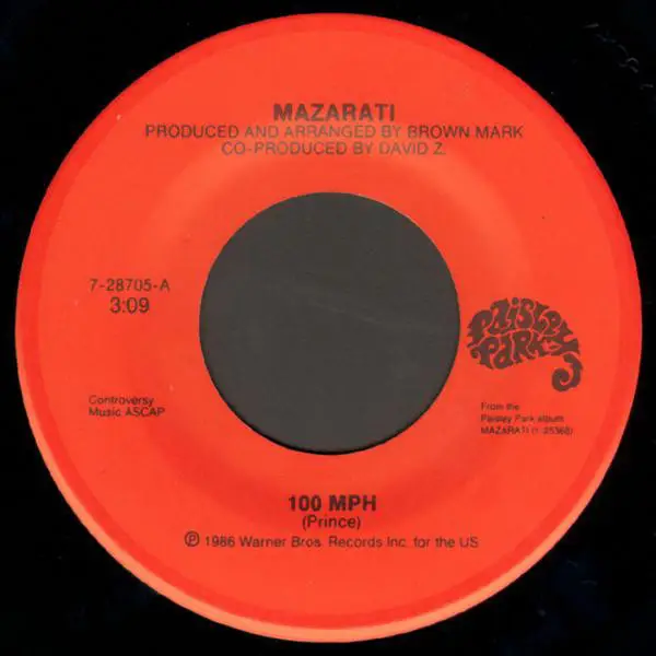 MAZARATI - 100 Mph - 7inch x 1