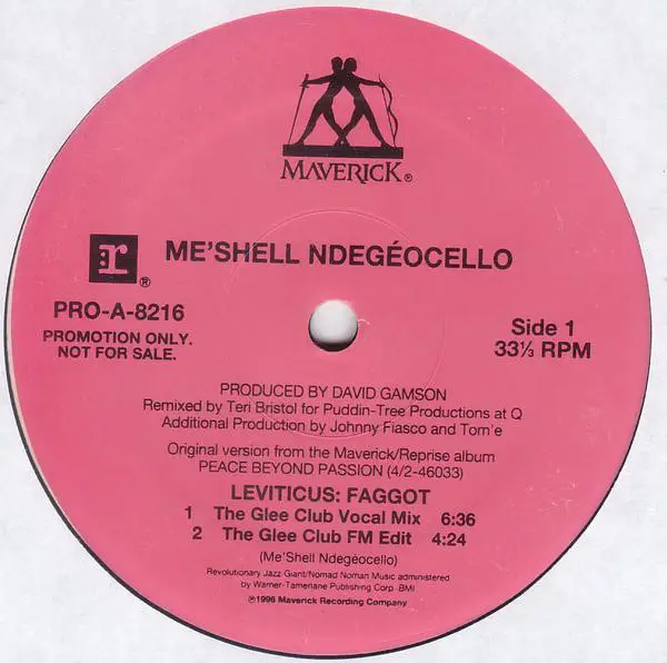 ME'SHELL NDEGÉOCELLO - Leviticus: Faggot - Disque Maxi x 1