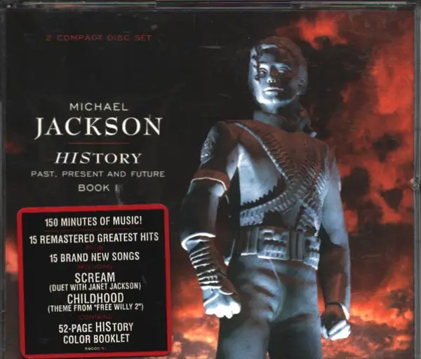 MICHAEL JACKSON - History - Past Present And Future - Book I - Disque CD x 2