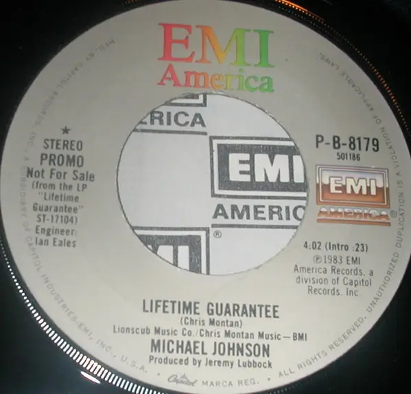Michael Johnson Lifetime Guarantee レコード 洋楽 Michael Johnson